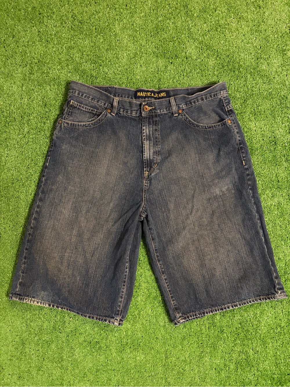 Y2K Super Baggy Náutica Jean Shorts
